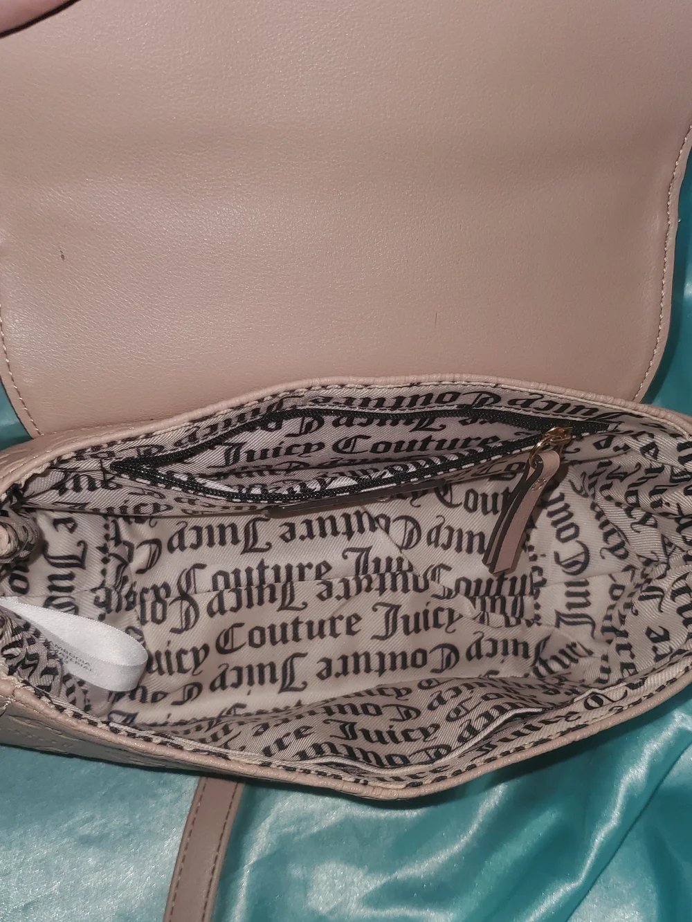 Juicy Couture Women's Embossed Logo Shoulder Bag in Beige